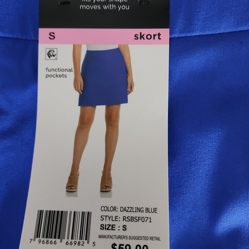 Rafaella Dazzling Blue Skort Brand New